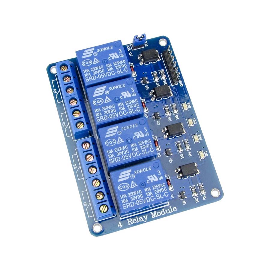 Modulo relé x 4 Arduino | La Casa de La Banda